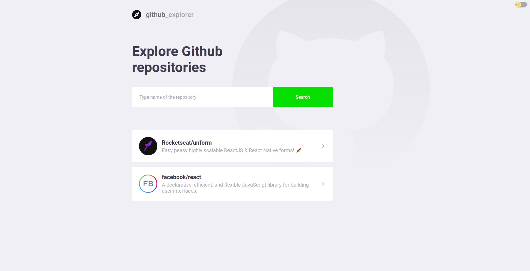 Github Explorer